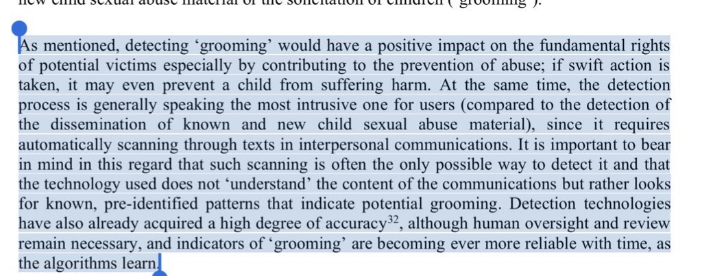 matthew_d_green's tweet photo. For those who missed it yesterday, the EU Commission just proposed a surveillance regime that will read your private text messages to detect criminal behavior, specifically “grooming”. https://t.co/Ann09hO3gB https://t.co/aztRRHtlZA