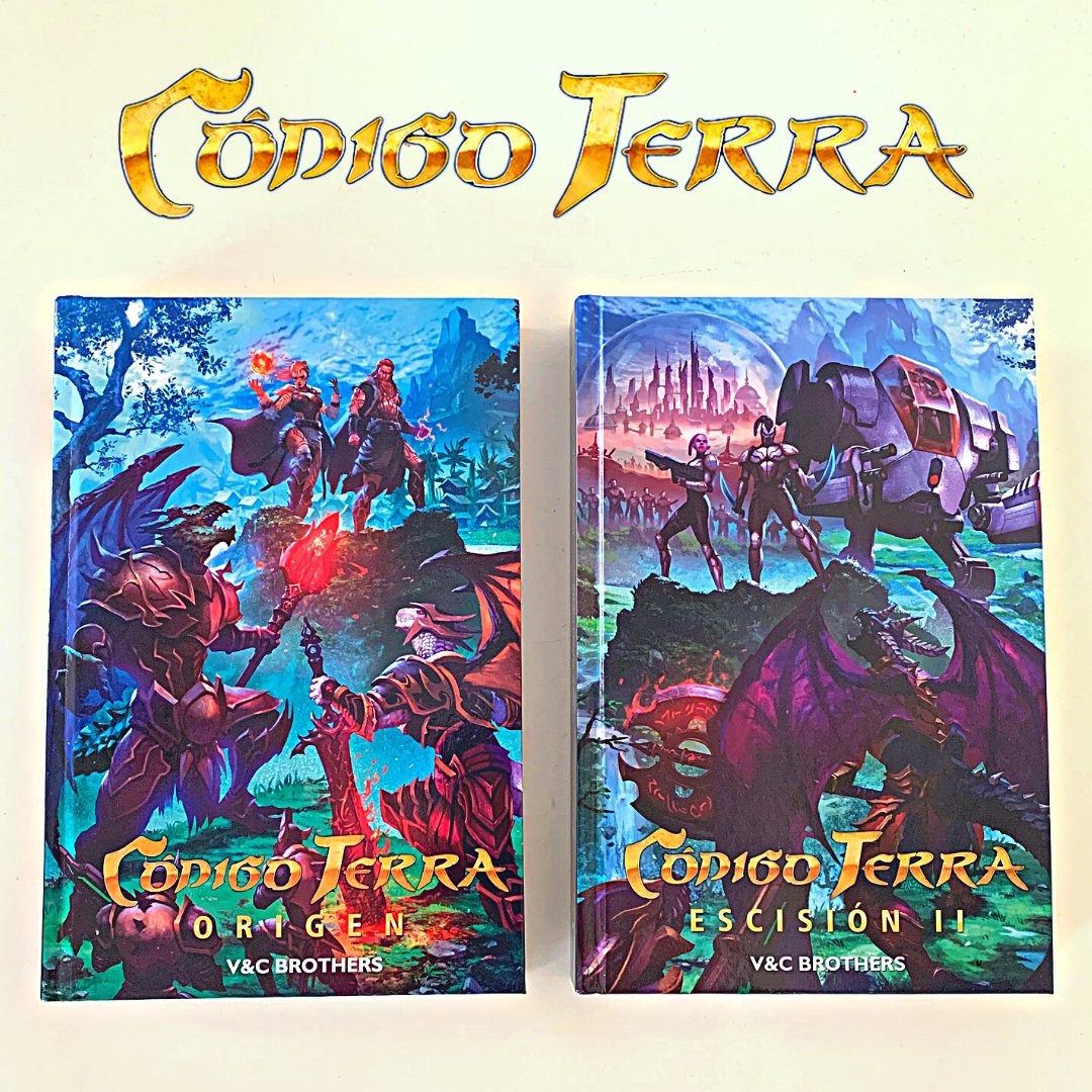 Código Terra Origen y Escisión📗🌎⚡️ formato libro tapa dura. 
La historia continua 😀