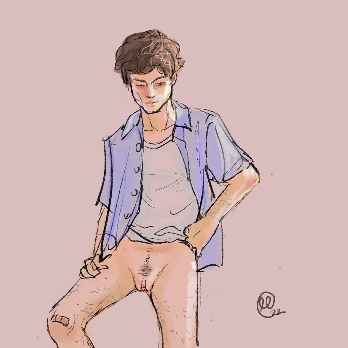 FtmNaughty's tweet photo. Quick sketch #nsfw #ftm https://t.co/X9Cw6xsAXv