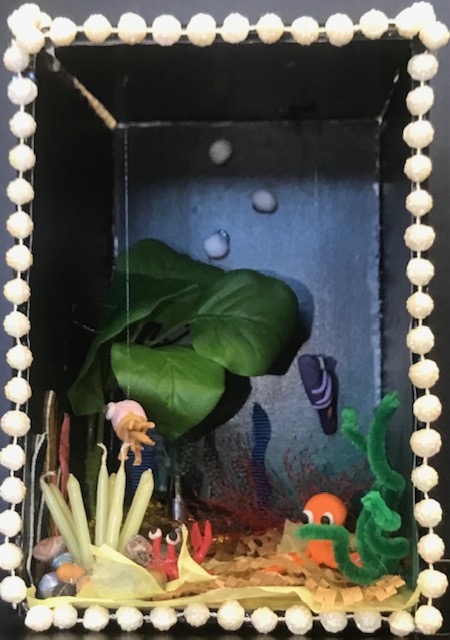 PawlingCSD3's tweet photo. Pawling HS students in Mrs. Pinelli's Studio Art class designed &amp; constructed "Book Nooks" (decorative dioramas based on a literary theme) or "Diminutive Dwellings" (houses in miniature) out of cardboard, foam core board &amp; found materials. https://t.co/Nli4ly88xI