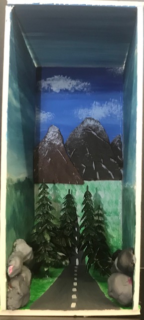 PawlingCSD3's tweet photo. Pawling HS students in Mrs. Pinelli's Studio Art class designed &amp; constructed "Book Nooks" (decorative dioramas based on a literary theme) or "Diminutive Dwellings" (houses in miniature) out of cardboard, foam core board &amp; found materials. https://t.co/Nli4ly88xI
