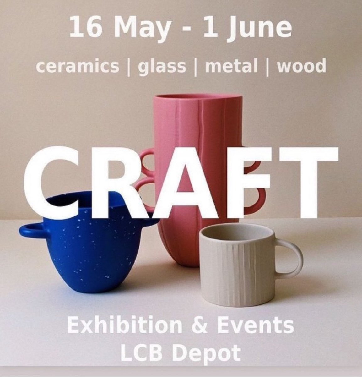anncharlish's tweet photo. So lovely to be invited to exhibit @lcbdepot as part of their CRAFT event to celebrate contemporary craft. 

The exhibition is open from 16th May to 1st June (Mon-Fri, 9am - 5.00pm) in the LCB Depot and online. https://t.co/we0dKnPo4b