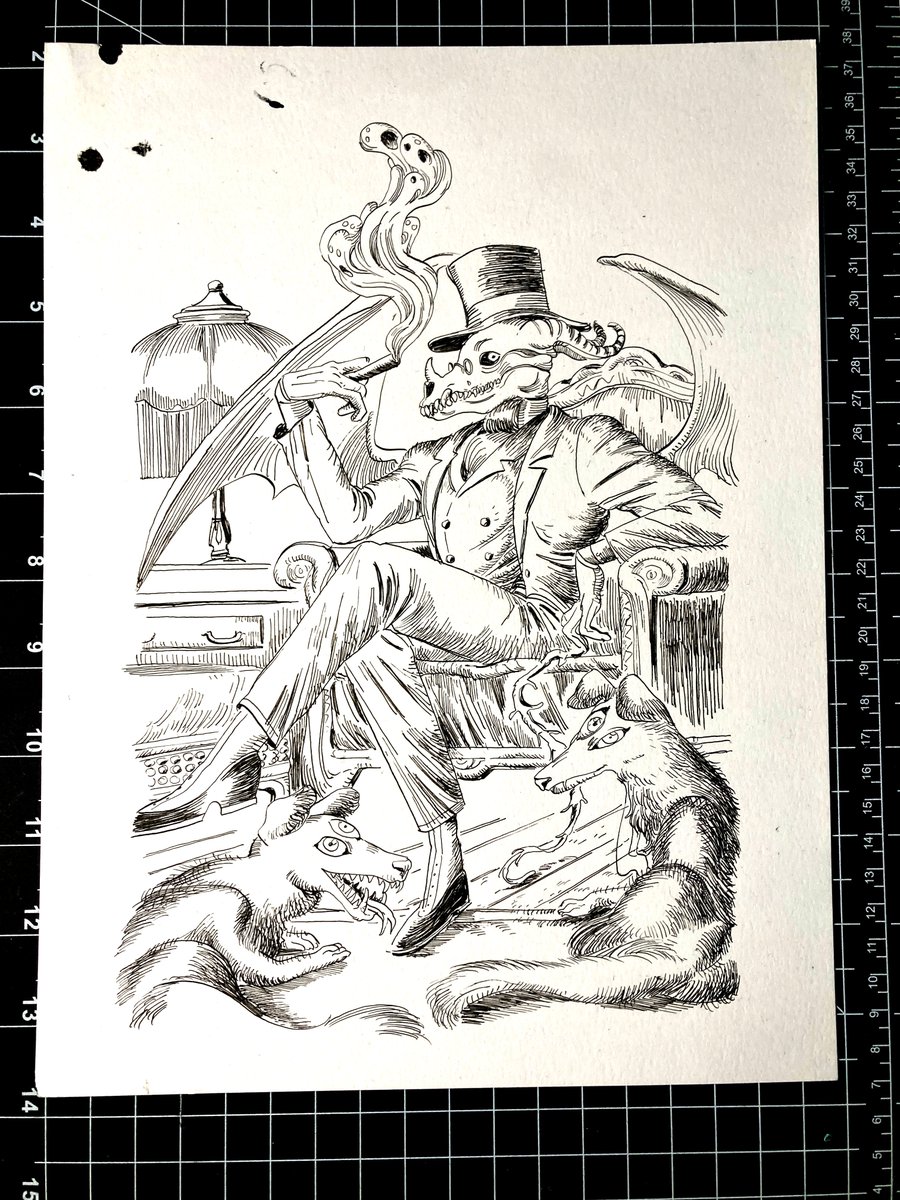 Hello folks! I'm selling this original inked drawing on my shop! One of a kind. 
9 x 12 in on bristol paper
https://t.co/xepY9Xn5Aw 
