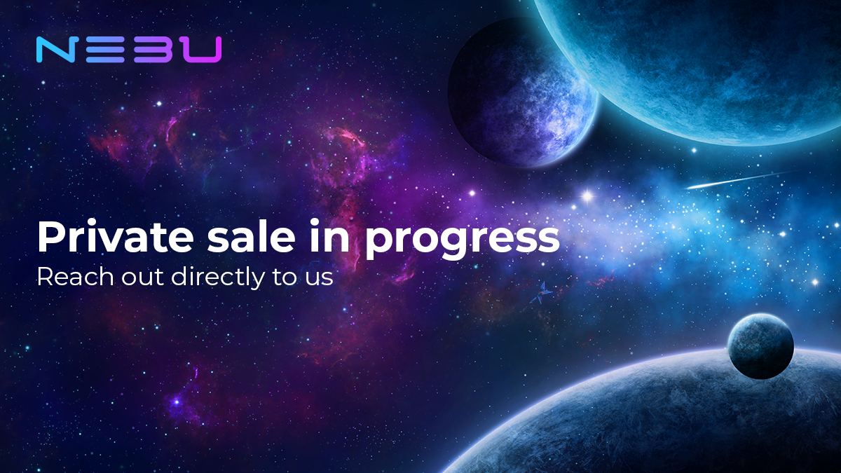 🚀 Mission Control 🚀
The Nebu Exchange Private Sale is still in progress!   
If you are an investor and interested in getting early access to NEBU token, let us know!   
Find more information in the Nebu Lightpaper:   
nebu.exchange/pdf/lightpaper…  
#crypto #exchange #TradeLearnEarn