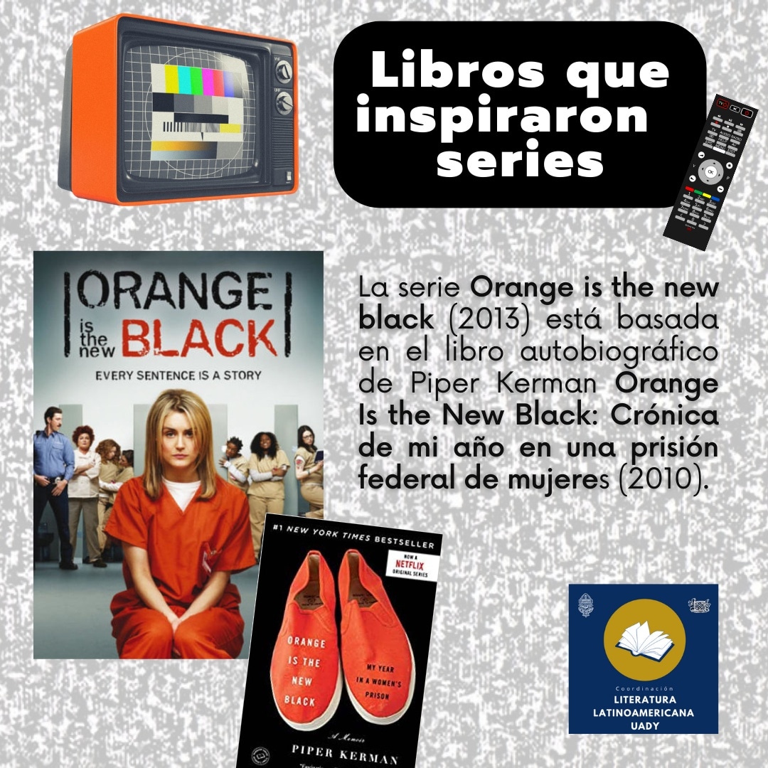 CoordUady's tweet photo. #seriesbasadasenlibros
Hoy te compartimos la serie #orangeisthenewblack basada en las memorias de la autora #piperkerman.✨📚
#literaturauady
#literatura
#autoras
#seriesnetflix https://t.co/MWuVPrrKIj
