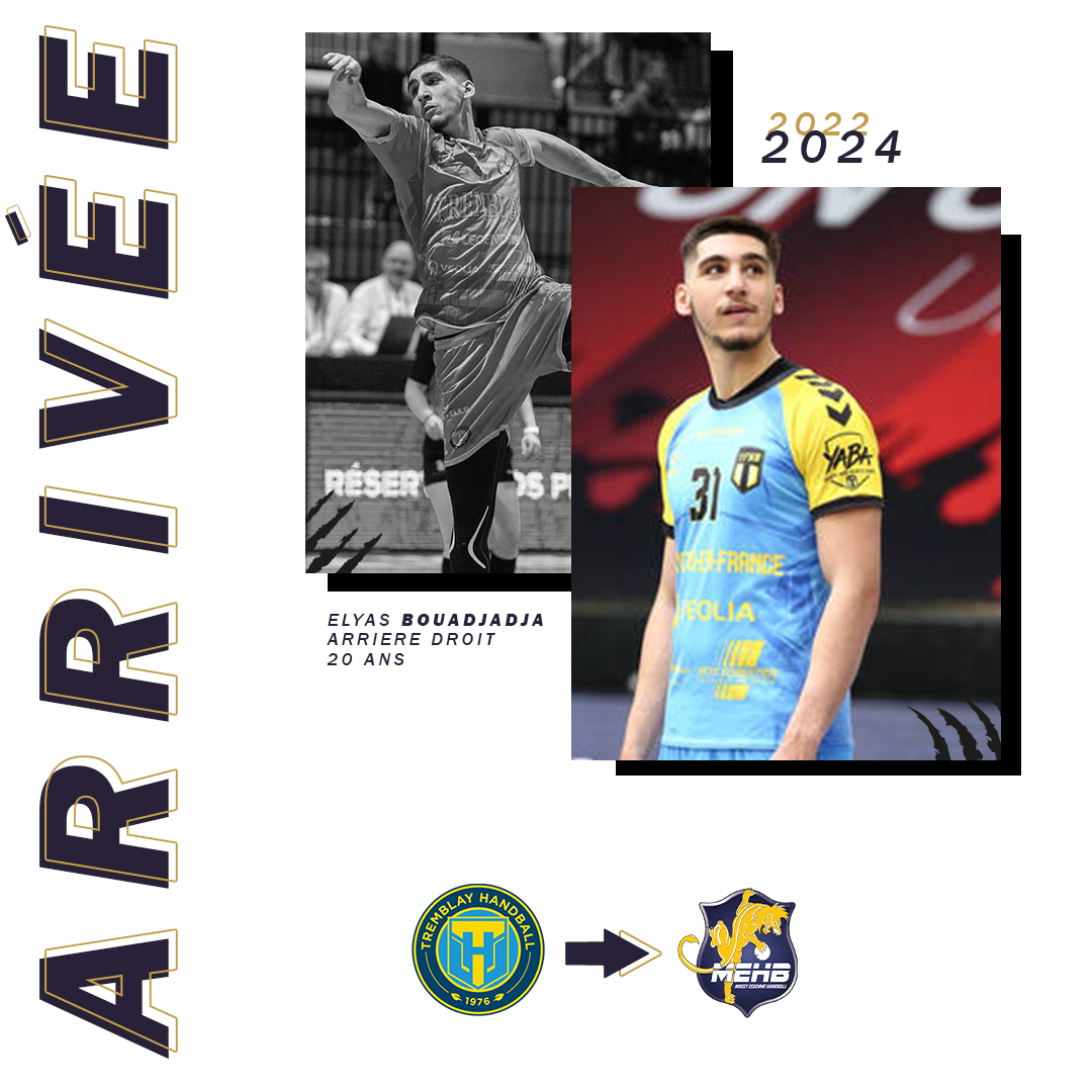 Massy Essonne Handball (@mehb_officiel) on Twitter photo BIENVENUE ELYAS ! 👋
Le Massy Essonne Handball est heureux de vous annoncer l'arrivée en prêt d'Elyas Bouadjadja, en provenance de <a href="/TremblayHB/">Tremblay Handball</a> pour les deux prochaines saisons.
📱 Toutes les infos sur notre site internet : mehb.fr/bouadjadja-meh…
#LECLUBQUIFAITGRANDIR BIENVENUE ELYAS ! 👋
Le Massy Essonne Handball est heureux de vous annoncer l'arrivée en prêt d'Elyas Bouadjadja, en provenance de <a href="/TremblayHB/">Tremblay Handball</a> pour les deux prochaines saisons.
📱 Toutes les infos sur notre site internet : mehb.fr/bouadjadja-meh…
#LECLUBQUIFAITGRANDIR