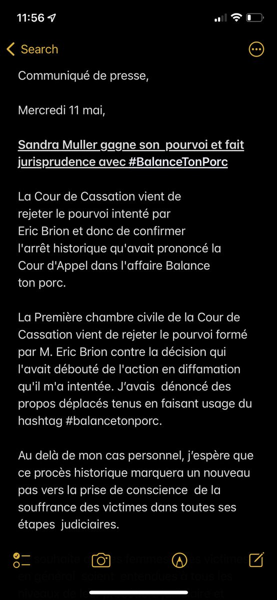 LettreAudio's tweet photo. Communiqué de presse ici : 
Sandra Muller gagne son pourvoi et fait  jurisprudence avec #BalanceTonPorc 
La @Courdecassation vient de
rejeter le pourvoi intenté par
Eric Brion et donc de confirmer
l'arrêt historique qu'avait prononcé la
Cour d'Appel dans …https://t.co/nJesz2HwSe https://t.co/kVowcvwja6