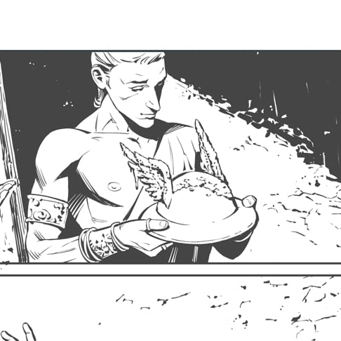 ExMakarov's tweet photo. Hmm... What is it?
Hint: this is a comicsbook in progress ;))
#AlexExMakarov #comix #comicsbook #ancientgod #hermes #trickster #blackandwhite #inking #comicsink #helmet https://t.co/bpfkNUFt3g