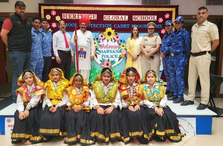 heritage_school's tweet photo. Today we had a wonderful awareness session for our students of classes VI to XII by Special Team of Haryana Police on various sensitive topics like Cyber Crime, Sexual Harassments', Narcotics, Traffic Rules etc. The team was led by Ms. Savita Rani, incharge SPC. https://t.co/f0gOhvk6zA