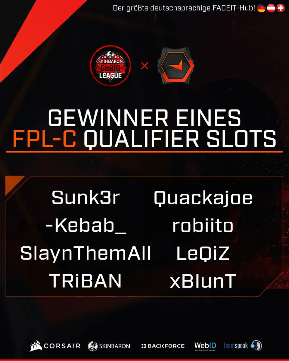 BIGClub's tweet photo. Auf geht's in den FPL-C!

In unserem #RoadToFPL Diamond-Hub konnten sich 8 Spieler durchsetzen. Diese kämpfen nun um einen der Qualifikations-Spots im FPL-C Qualifier. Wir wünschen den Jungs viel Erfolg und hoffen, dass sie den nächsten Schritt machen können! https://t.co/tc7kNasIID