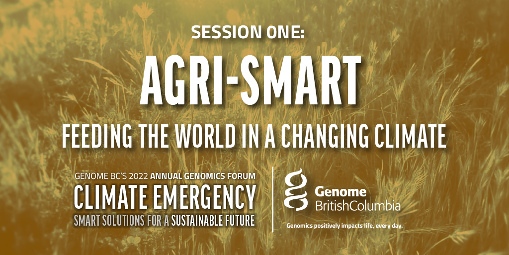 GenomeBC's tweet photo. 🕘 This time tomorrow: 'Agri-Smart: Feeding the World in a Changing Climate'

Join Eric Gerbrandt, @BillVanderkooi @Jennifer_Grenz @MDSouzy Annett Rozen &amp; Genome BC's David Charest from 9:00 - 11:00am PDT during #GenForum22!

Free registration &amp; info: https://t.co/VCPTkyEFWX https://t.co/cMxuTrHTXs
