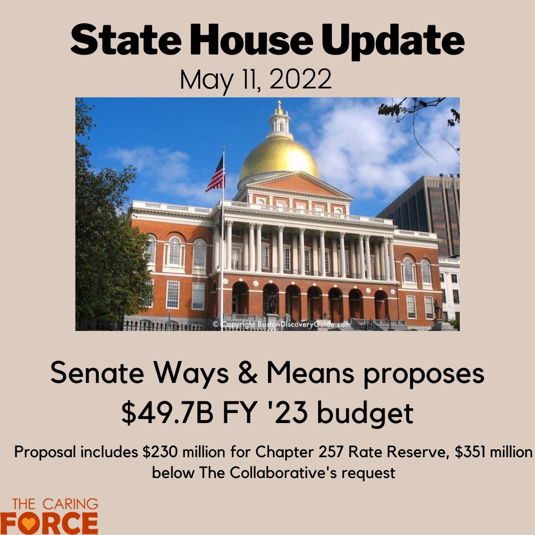 TheCaringForce's tweet photo. State House Update: Senate Ways &amp; Means proposes $49.7B FY '23 budget https://t.co/gpT3PUVbZG