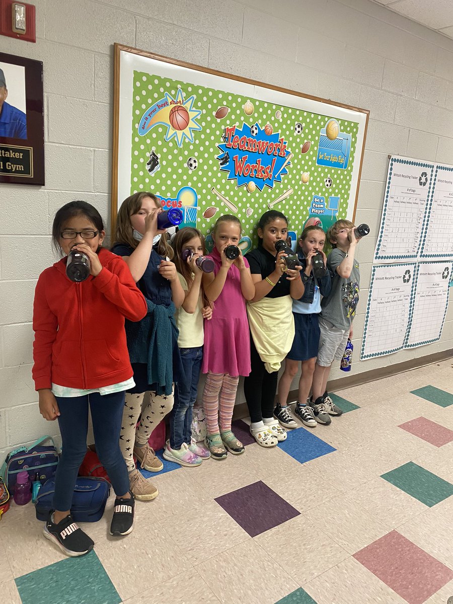 On a hot day like today, our students choose water! Thanks to <a href="/NashvilleSC/">Nashville SC</a> &amp; <a href="/LodenVISION/">Dr. Loden</a>, they hydrate in style!! #MNPSWellnessWeek2022 #waterWednesday <a href="/MNPS_kidshealth/">MNPS Healthy Schools</a>