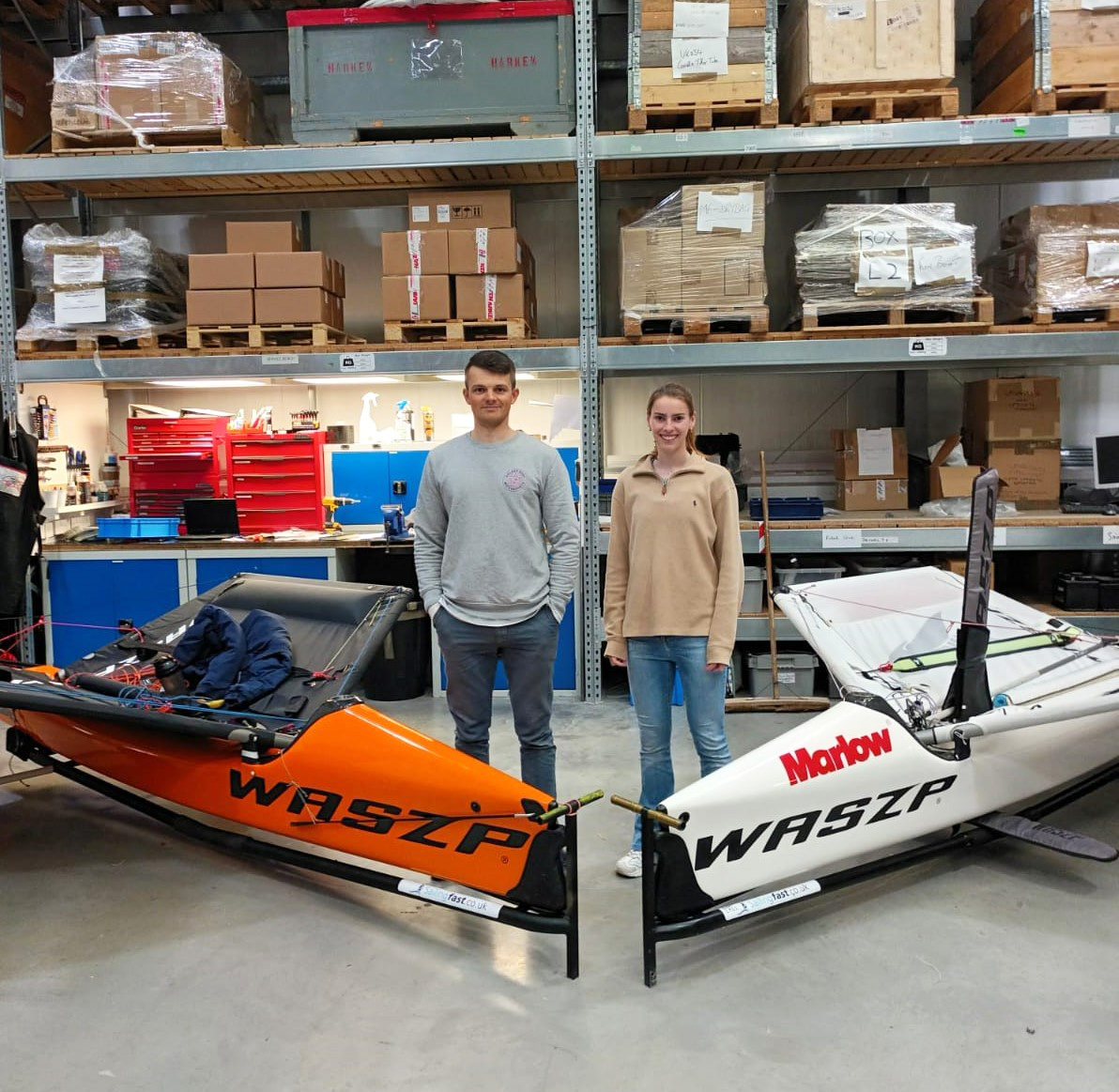 HarkenUK's tweet image. British Sailing Team ILCA 7 sailor @samwhaleygbr and @waszp_uk sailor Hattie Rogers recently visited #HarkenUK to meet up with the team and get our advice on different deck hardware options for their boats.

#BritishSailingTeam #WASZP #ILCA #Sailing #Sailors
@IntLaserClass