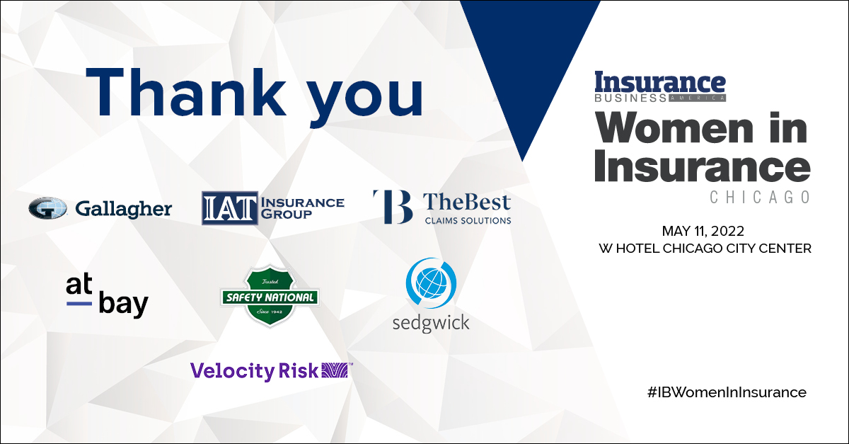 InsuranceBizUS's tweet photo. We would like to grab this opportunity to express our gratitude to our amazing partners and sponsors who made Women in Insurance Chicago possible.

@GallagherGlobal, @IATInsurance, @TheBestClaims, @KeepRisk_AtBay, @safetynational, @Sedgwick, and @velocityrisk

#IBWomenInInsurance https://t.co/JP2w2KUxYh
