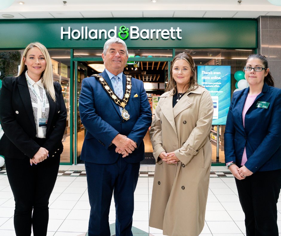 I was delighted to attend the opening of Holland and Barrett’s new store in <a href="/Castle/">Castle</a> Mall Shopping Centre in Antrim. It is another excellent example of our residents supporting our local high street businesses and I wish Holland and Barrett's every success! 👏