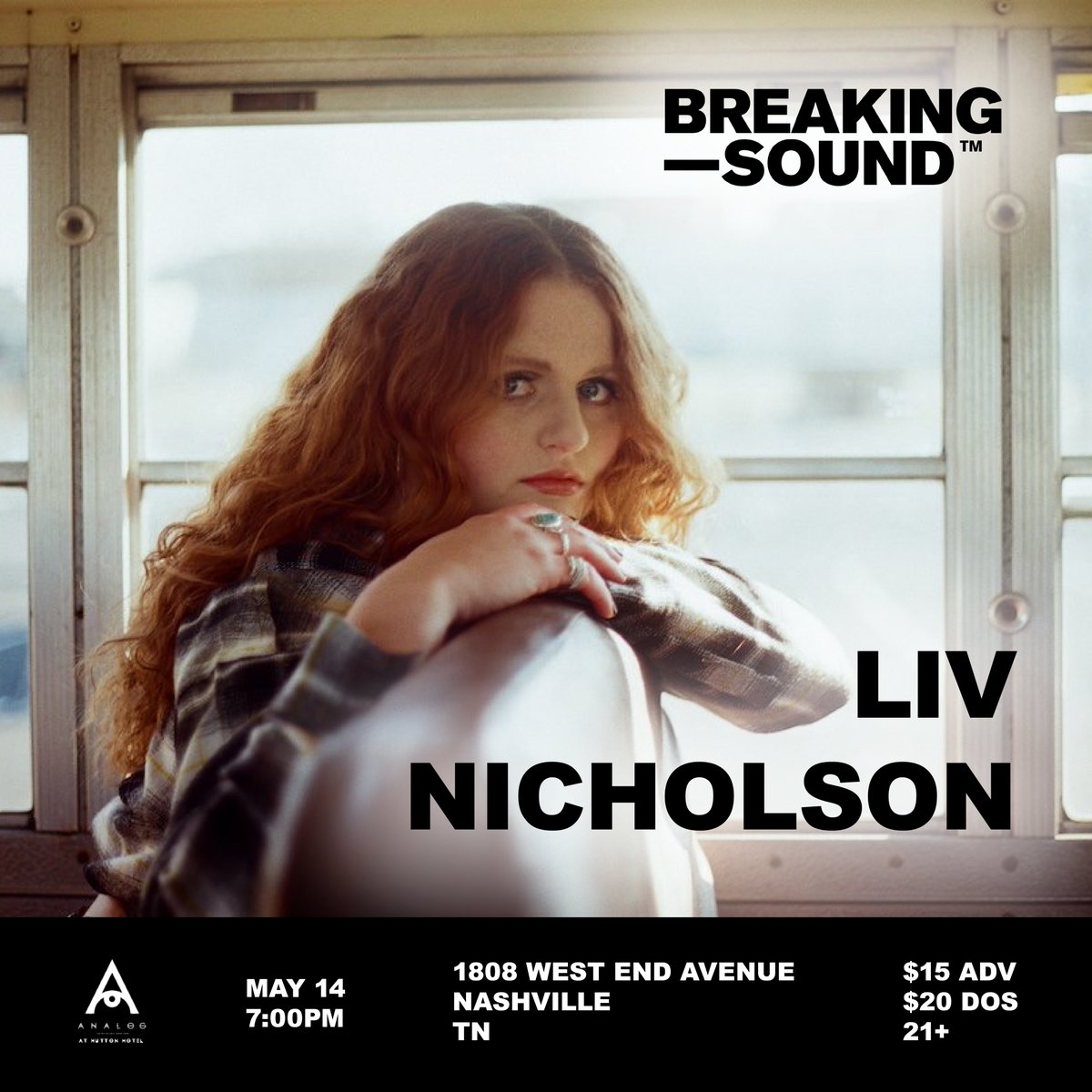 Do615Nashville's tweet photo. Now's your chance to see Nashville's very own  @LivNicholson11 at @analognashville this Saturday, May 14! Get tickets here: https://t.co/OkOLRR0tzQ https://t.co/VzYDAuG1E9