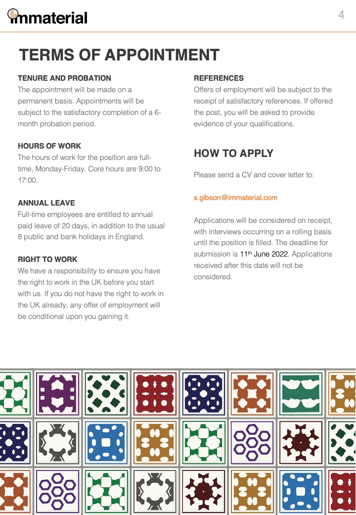 Please, RT! <a href="/ImmaterialLtd/">Immaterial</a> is hiring. If you are a #MOF chemist with an interest in industry, please apply! <a href="/MOFCambridge/">The Adsorption and Advanced Materials Laboratory</a> <a href="/cebcambridge/">CEB Cambridge</a> <a href="/Chemjobber/">Chemjobber</a>