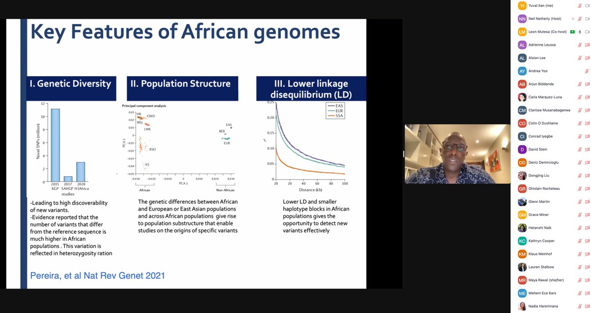 ItanLab's tweet photo. Great to have @MutesaLeon talking about African genetic diversity and precision medicine. #CBIPMS https://t.co/BcmeInEwwl
