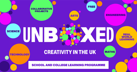 _EngineeringUK's tweet photo. Share theses resources with your network. Created for young people aged 4 to 19, the UNBOXED Learning Programme brings together a blend of in-person and digital STEM learning experiences from March to October 2022.  https://t.co/U9lpDyZM9J #UNBOXEDLearning https://t.co/tIh04q4doh