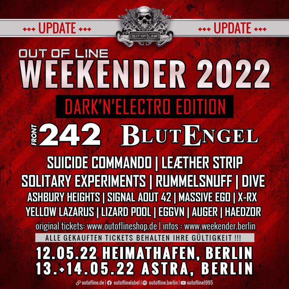 GoetiaMedia's tweet image. 🔥 Otro año más estaremos cubriendo en Berlín en Out Of Line Weekender &quot;Dark&apos;n&apos;Electro Edition&quot; 2022 de @outofline

Todavía quedan entradas en: tix.to/OOLWeekender20…

#outofline #berlin #outoflineweekender