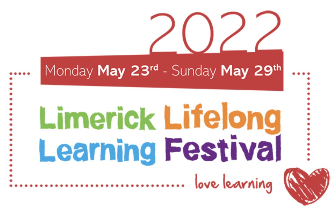 We have a few great events scheduled as part of #Limerick Lifelong Learning Festival Thurs 26 May: Art & Wellbeing Panel Discussion @1pm; Slow Art Facilitated Session @2pm Fri 27 May: The People Library @2pm Check our website for more details & to book 😎 #Lifelonglearning