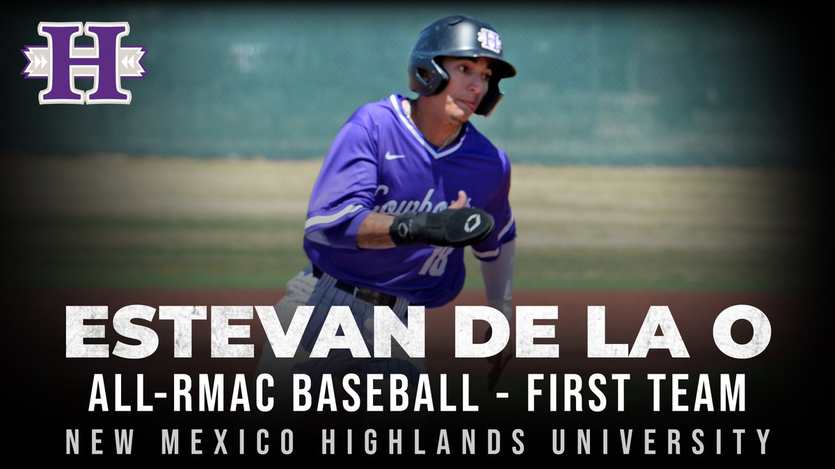NMHU_Athletics's tweet photo. BSB | Congrats to NMHU senior center fielder Estevan De La O for being named All-RMAC First Team!

De La O hit .351 with 10 triples (second in the NCAA, first in RMAC), 10 doubles, two homers, 25 RBI and 48 runs. #LetsRide https://t.co/py8og9WEY6