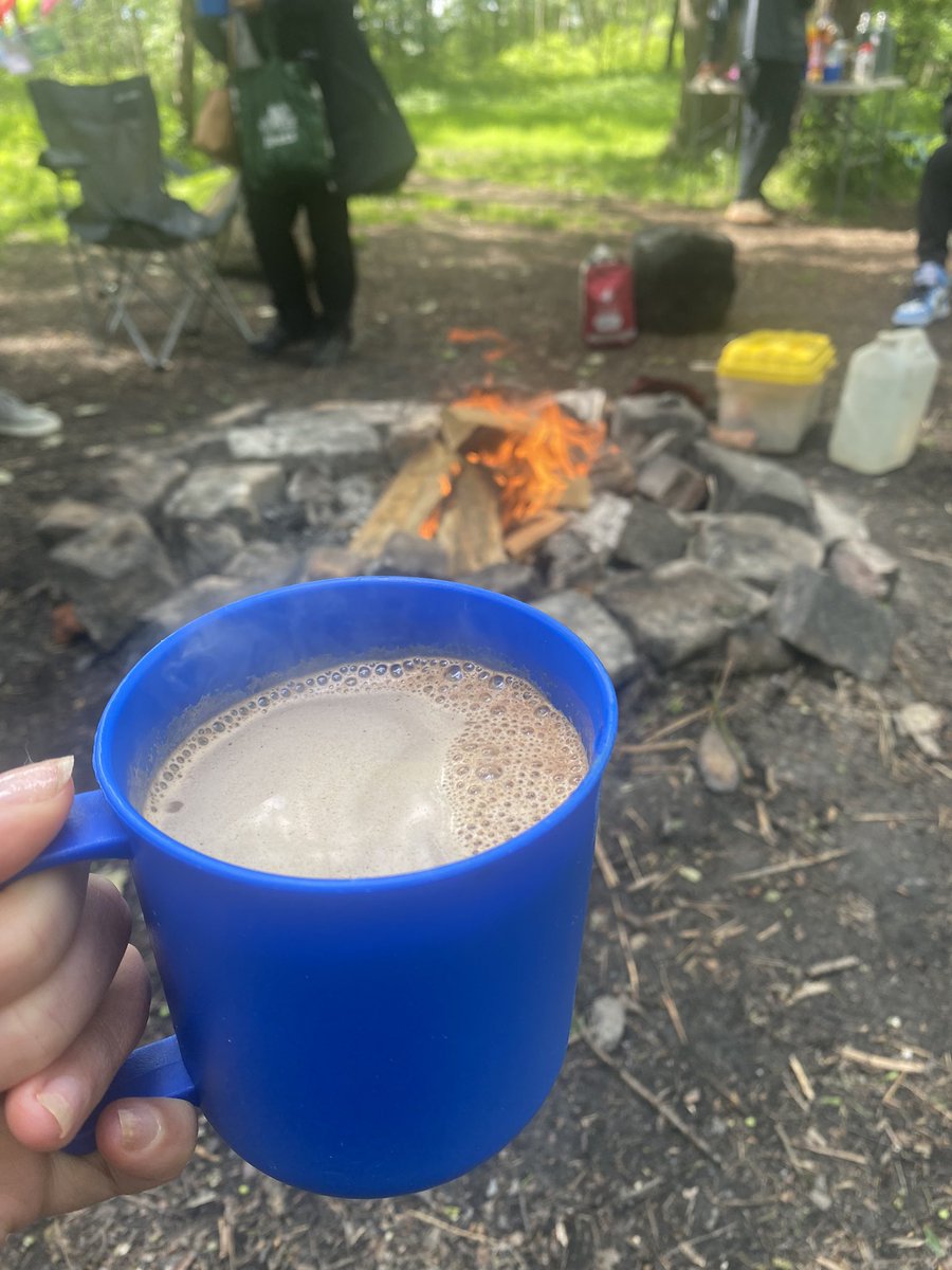 LauraLHepburn's tweet photo. Congratulations to our @TBF_Glasgow young people who completed their #johnmuiraward at our Get outdoors programme with @UrbanRootsGLA we had a fab day @MallsMire with the group and seeing everything they have achieved over the 6 weeks 🌿🪵🔥 
Well done 👏🏻 https://t.co/P2Q4TaGxAj