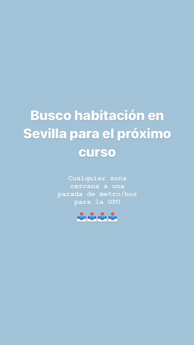 Angelavelezz_'s tweet photo. Compartid porfis :) #queydondeestudiar #pisossevilla #upo #us https://t.co/wF0zhw9Q8U
