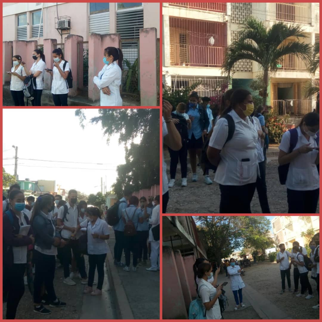 Estudiantes de la brigada 4 de segundo año de Medicina realizan su matutino en el Policlínico Romárico Oro correspondiente donde hacen referencia al 12 de  mayo día de la enfermería.🩺📌💉🧬🩸
#FCM Puerto Padre 
#UCM Las Tunas