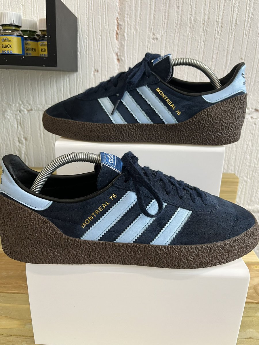 solepatrol666's tweet photo. Quick clean and a two coat with Reno-Protect Quality products and top advice from @Reno_station #adidas #ShareYourStripes #AdidasMontreal76 https://t.co/N78fj0wnw2