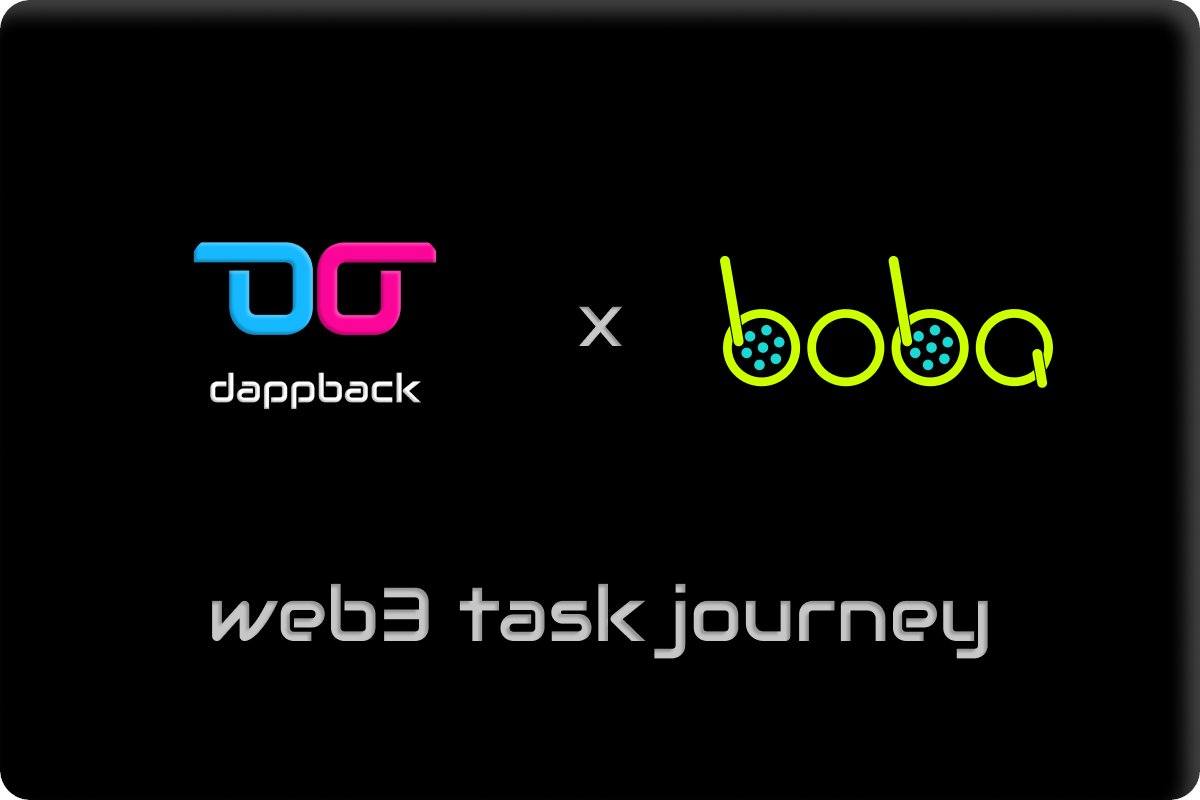 Something special has been cooking up...

We've partnered with <a href="/dappback/">DappBack</a> to bring you our very own Web3 Tasks, complete them and contribute to our community!🧋

Earn NFTs &amp; crypto rewards! We've even got a SPECIAL badge🥇

Complete the tasks below!⬇️ dappback.com/bobanetwork
