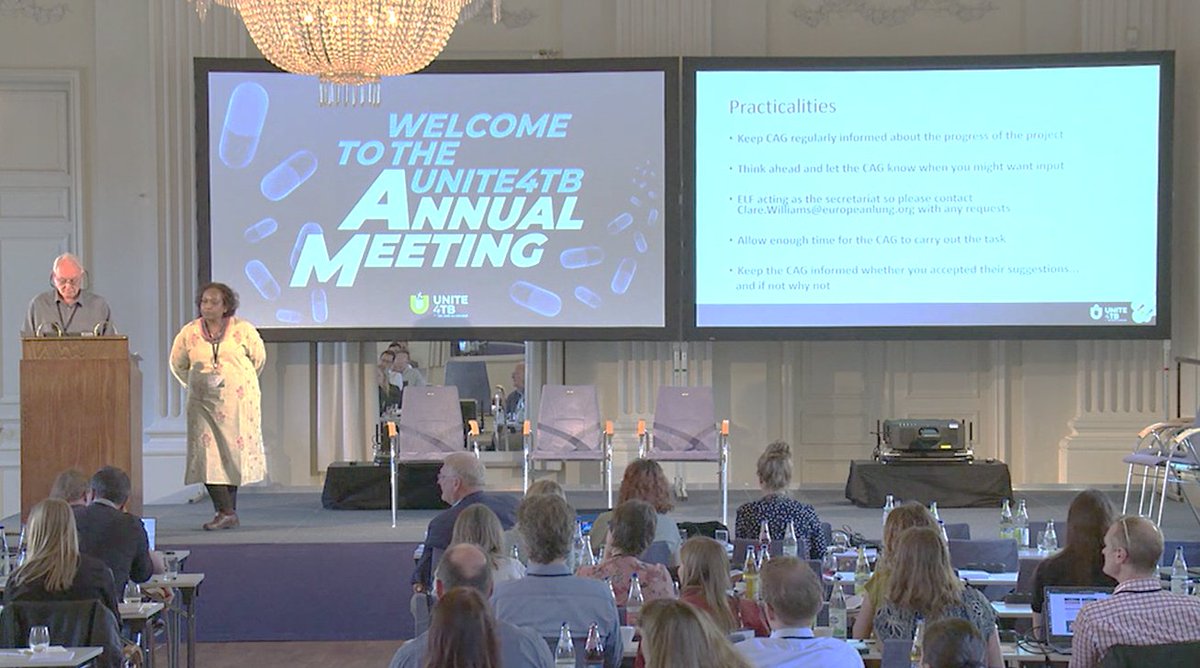 Day 2 of our Annual Meeting ended with an important &amp; inspiring talk from the project's Community Advisory Group (CAG) on the value of meaningful engagement with the communities affected by TB. As <a href="/blessi_k/">Blessina Kumar</a> said: "UNITE4TB gives the people affected by TB hope!"