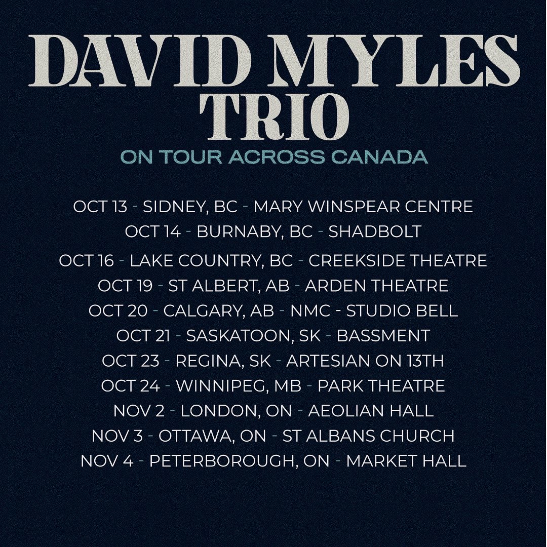 mylesdavid's tweet image. 🚨BIG NEWS! We’re going on tour! Pre sale starts today at 10am local time. Sweet secret code is “TRIO”. davidmyles.com/tour/