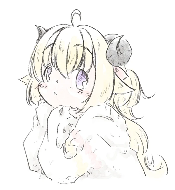 TLに萌え袖素材のがいっぱい流れてきてたので影響されて描いた

…二枚目はえっと…流れ?で…?
でも反省はしていない

#つのまきあーと 