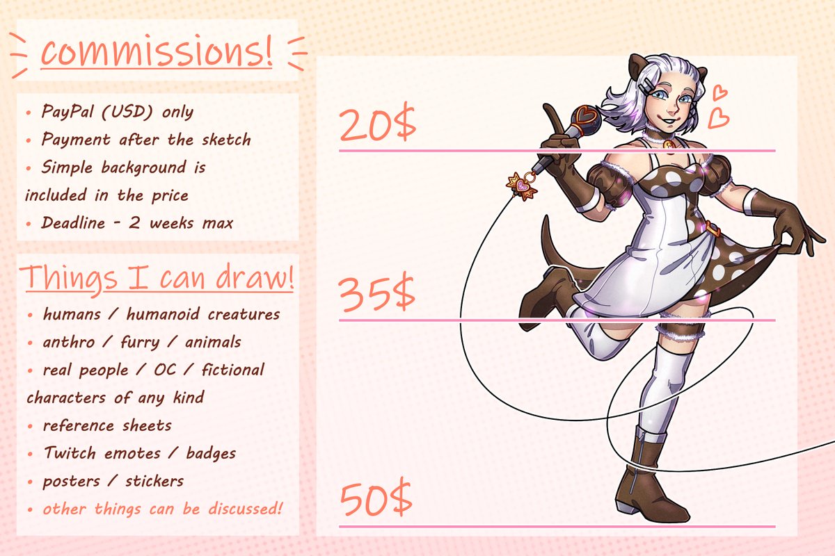 _mememermaid_'s tweet photo. ✨COMMISSIONS OPEN!✨

hello guys, my name is mememermaid and I'm a digital artist from Kyiv, Ukraine!🇺🇦
unfortunately, I lost my job due to the war in my country, so now I'm opening commissions to financially support myself and my family in this difficult time. https://t.co/IugShaLTCu