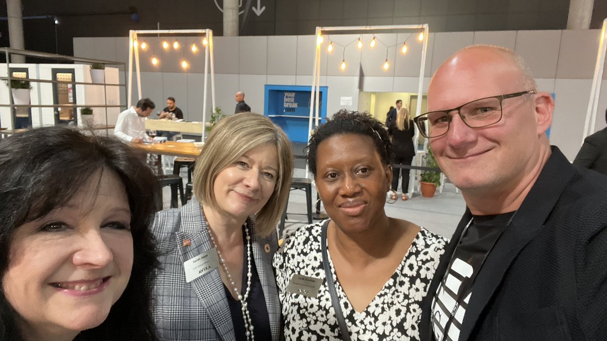 JosiahWay's tweet photo. It doesn’t get better than this! An #AVselfie with @CarlaCharlton1 @SarahAVIXA & @LMatthewsCTS!! Love our @AVIXAWomen/@AvixaDiversity peeps!!
#ISE2022 #AVTweeps @ISE_Show @AVIXA @higheredav #AVIXAWomen #AVIXADiversity https://t.co/VAWEJ1Pp6Z