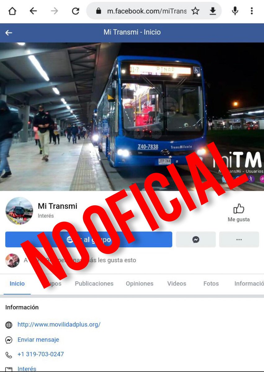 TransMilenio tweet media