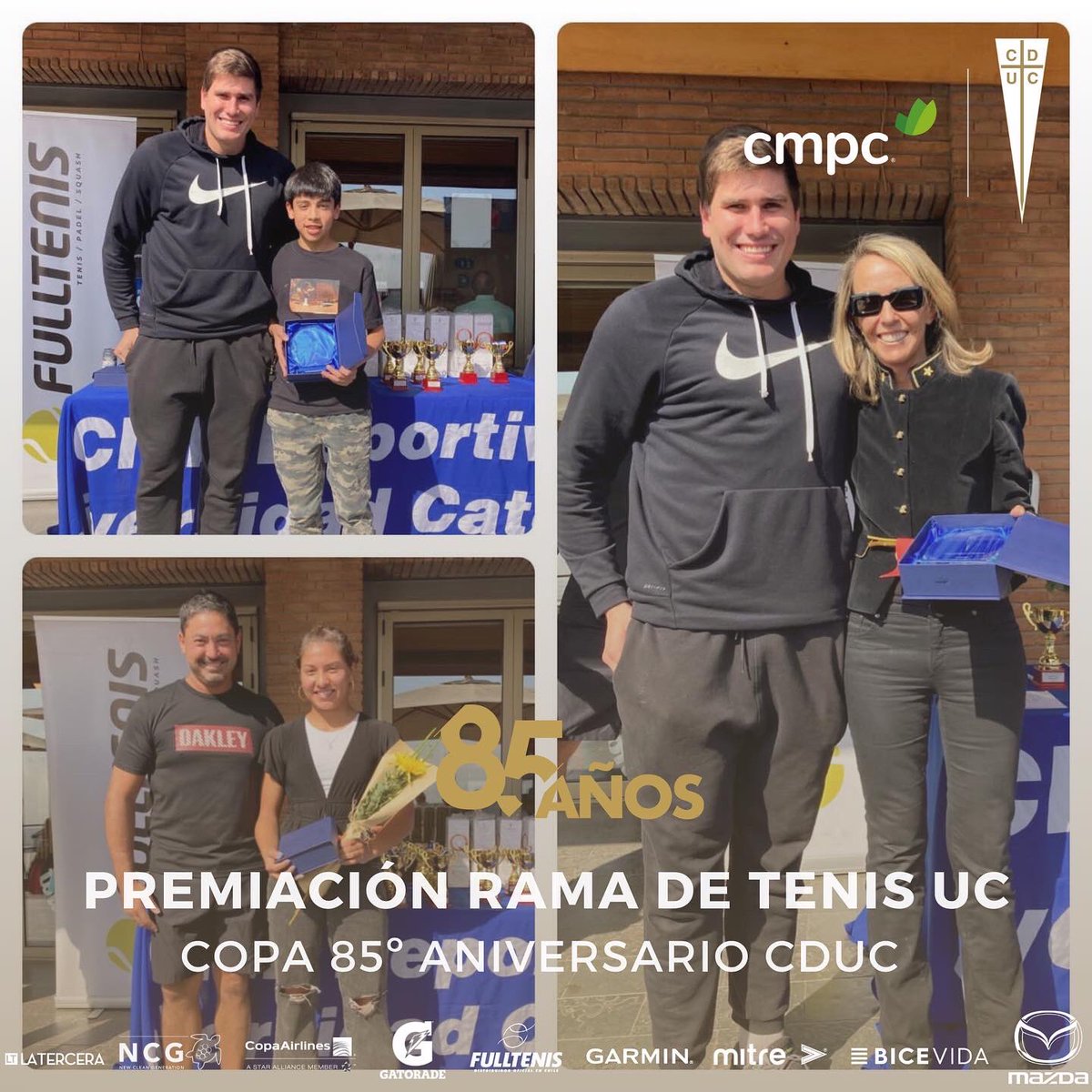 ClubHouseUC's tweet photo. Con gran éxito se llevó a cabo la ceremonia de premiación de la Copa 85º Aniversario CDUC 2022 🏆🎾

La competencia se desarrolló en las modalidades de singles, dobles y dobles mixto en las categorías Honor, A, B, C y Senior.
 
¡Felicitaciones a los ganadores! 👏🏼 https://t.co/AoqJjQjrFr