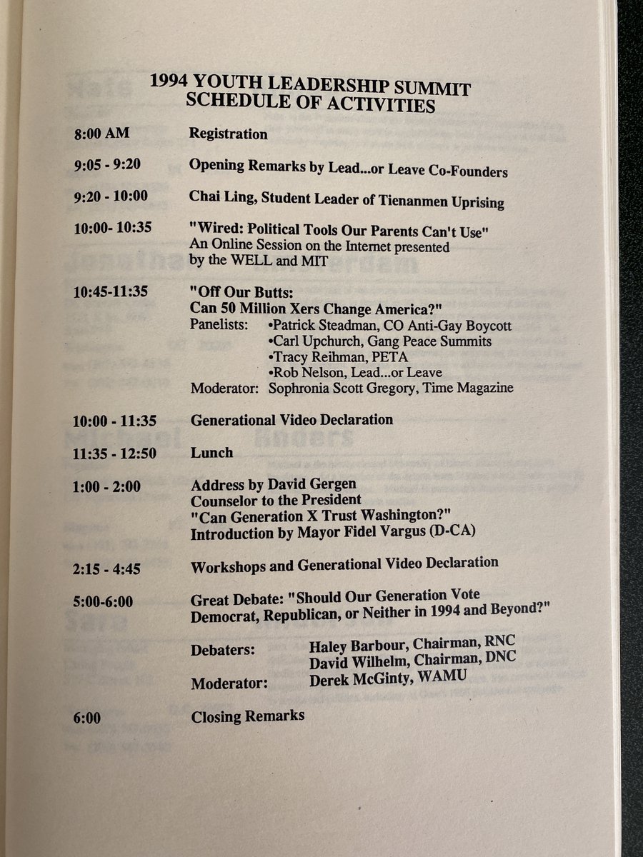 michelleswims's tweet photo. @David_Gergen @CNN @ACCooper No love for the Gen Xers? I guess you warned us in your 1994 keynote ;) https://t.co/UMEX1MWO80