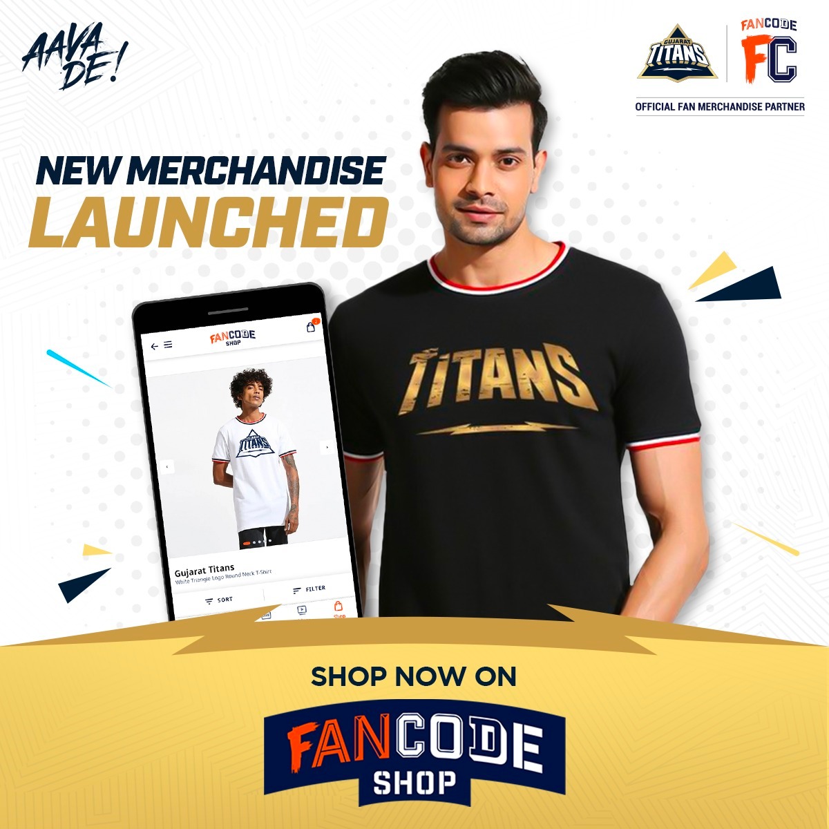Gujarat_titans1's tweet photo. Want to own some exclusive Titans merchandise? 🤩
Get yours from the #FanCodeShop, NOW 👉 https://t.co/fSNKJlEjbc
@fancode
#BuyOnFanCodeShop #T20FeverOnFanCode #SeasonOfFirsts #AavaDe https://t.co/0xEcxpLjxS