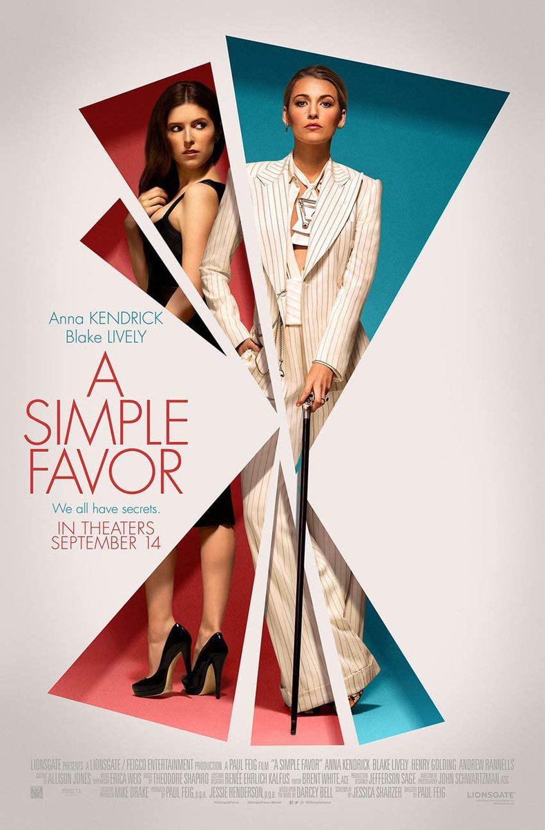 PopCrave's tweet photo. ‘A Simple Favor’ sequel is officially happening with Anna Kendrick and Blake Lively returning to reprise their roles, @Deadline reports. https://t.co/Ye8tII53jC