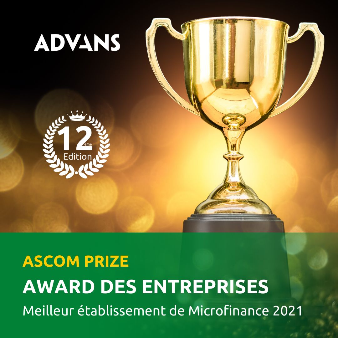 GroupAdvans's tweet photo. Advans Cameroun has recently won the “Best #microfinance institution” in the 2021 “Awards des entreprises” event, reconfirming its commitment to providing high-quality services to its customers. Congratulations, Advans Cameroun! #qualitycustomerservice https://t.co/PCG9N2HyXY