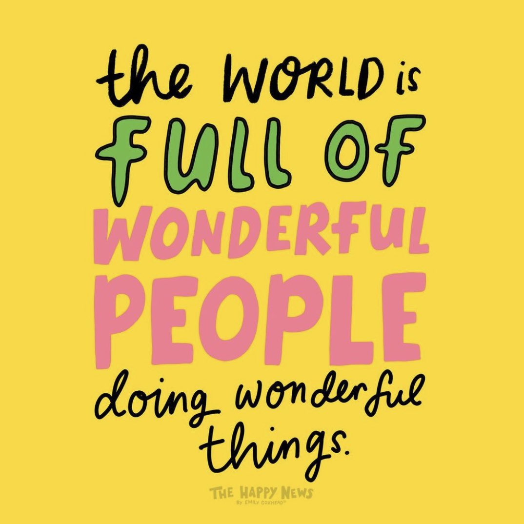 actionhappiness's tweet image. Remember: the world is full of wonderful people doing wonderful things

Image: @HappyNewspaper_