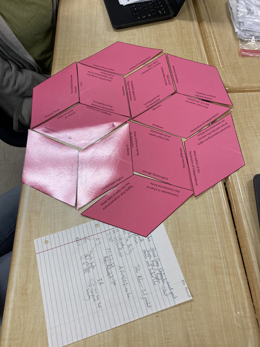 taylorscience1's tweet photo. Making a last little push doing content diamond puzzles. @AlvinISD @FairviewJH pretty fun watching them get excited about learning. #STAAR2022 https://t.co/gwTD0AjS3y