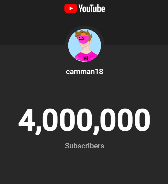 camman18_'s tweet photo. 400 subscribers!!!!!! thanks guys!!!!! https://t.co/ktJ6WDLRHA