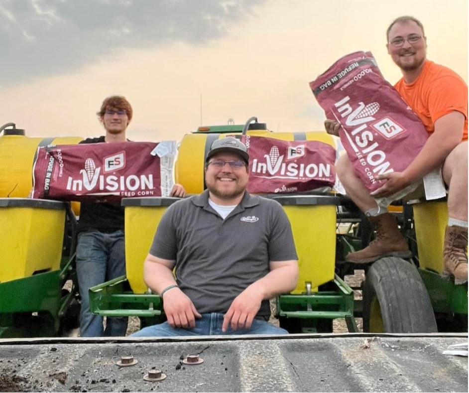 Since we can’t plant, we’ll work on our modeling skills.  It’s impossible to look bad with a bag of InVISION in your hands.