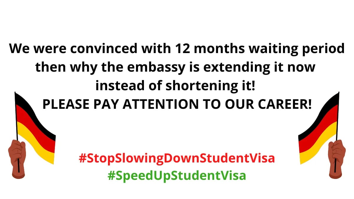 MehediFoysal3's tweet photo. Dear 
@GerAmbBD it's been almost 15th months but, still now we didn't get interview date.we want regularity &amp; fast processing in student visa. Please show your kind consideration.
@GermanEmbassyBD 
@BDMOFA
@AKAbdulMomen
#SpeedUpStudentVisa
#StopSlowingDownStudentVisa https://t.co/scPFPcRQX3