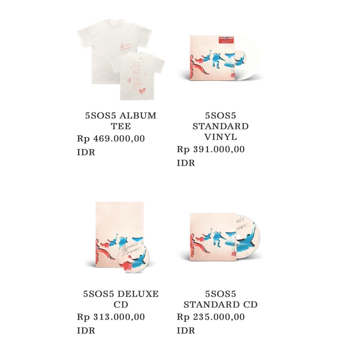 5SOSIndonesia's tweet photo. soo thoughts on merch?? https://t.co/QFzyKQ9qND