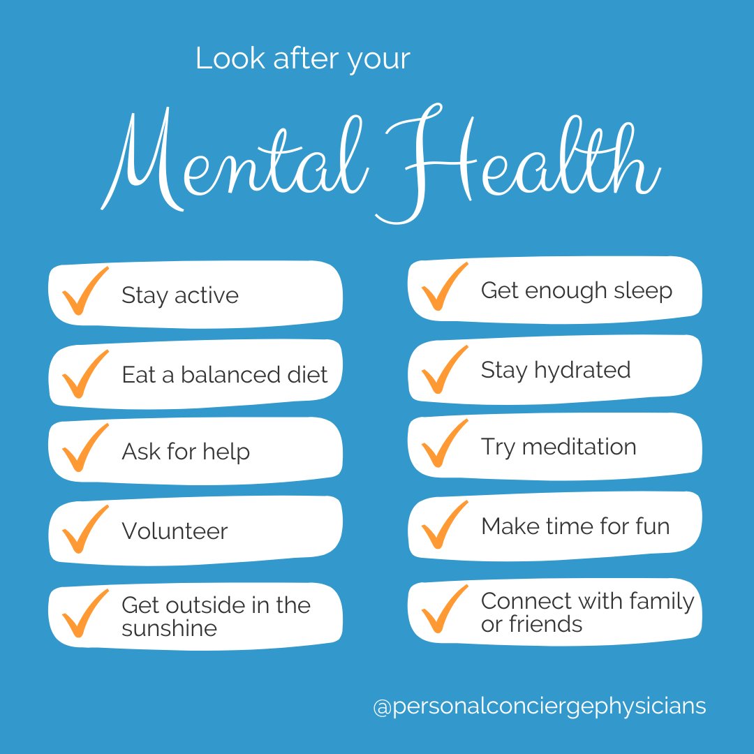 PersonalCareDoc's tweet photo. Some simple but important reminders for #MentalHealthMonth https://t.co/t6pFrycgTj